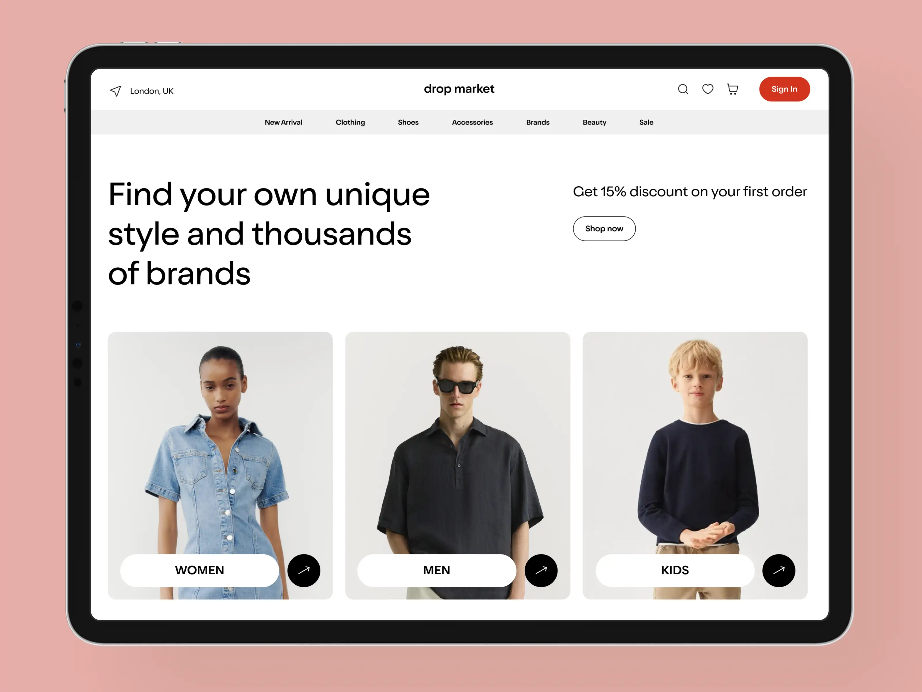 Marketplace website