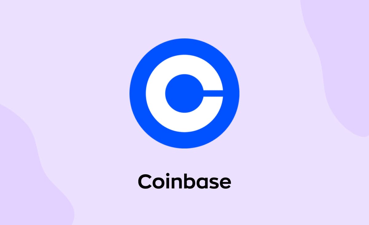 Coinbase logo, one of the apps rebuilt with React Native