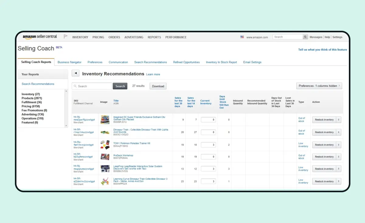 Enterprise web application development: Amazon’s inventory dashboard