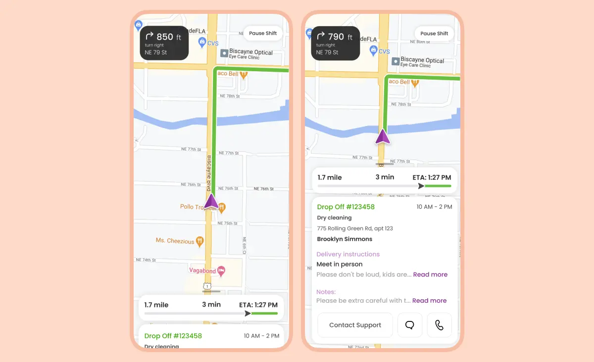 How to reduce operational costs: custom route optimization feature in the Hamperapp driver app