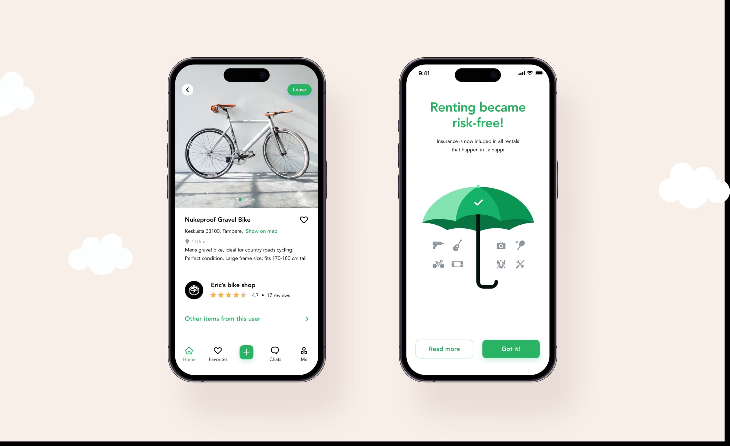 Product development process of Lainappi mobile app.
