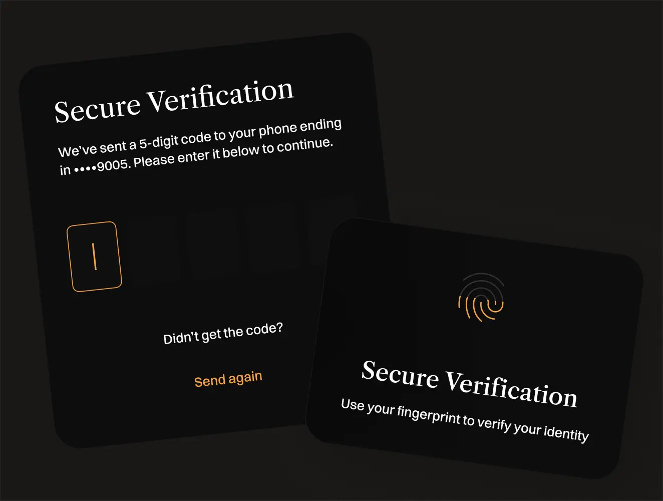 3DS2 secure verification cards confirming a customer’s identity.
