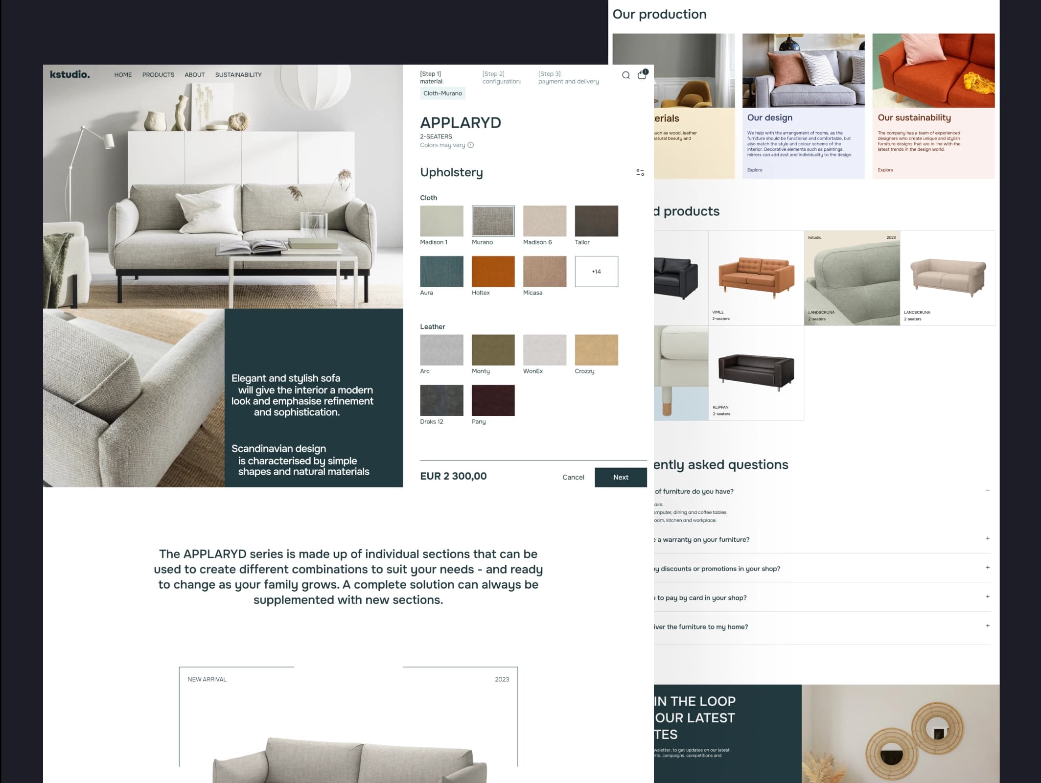 Custom ecommerce storefront we designed and continue to support