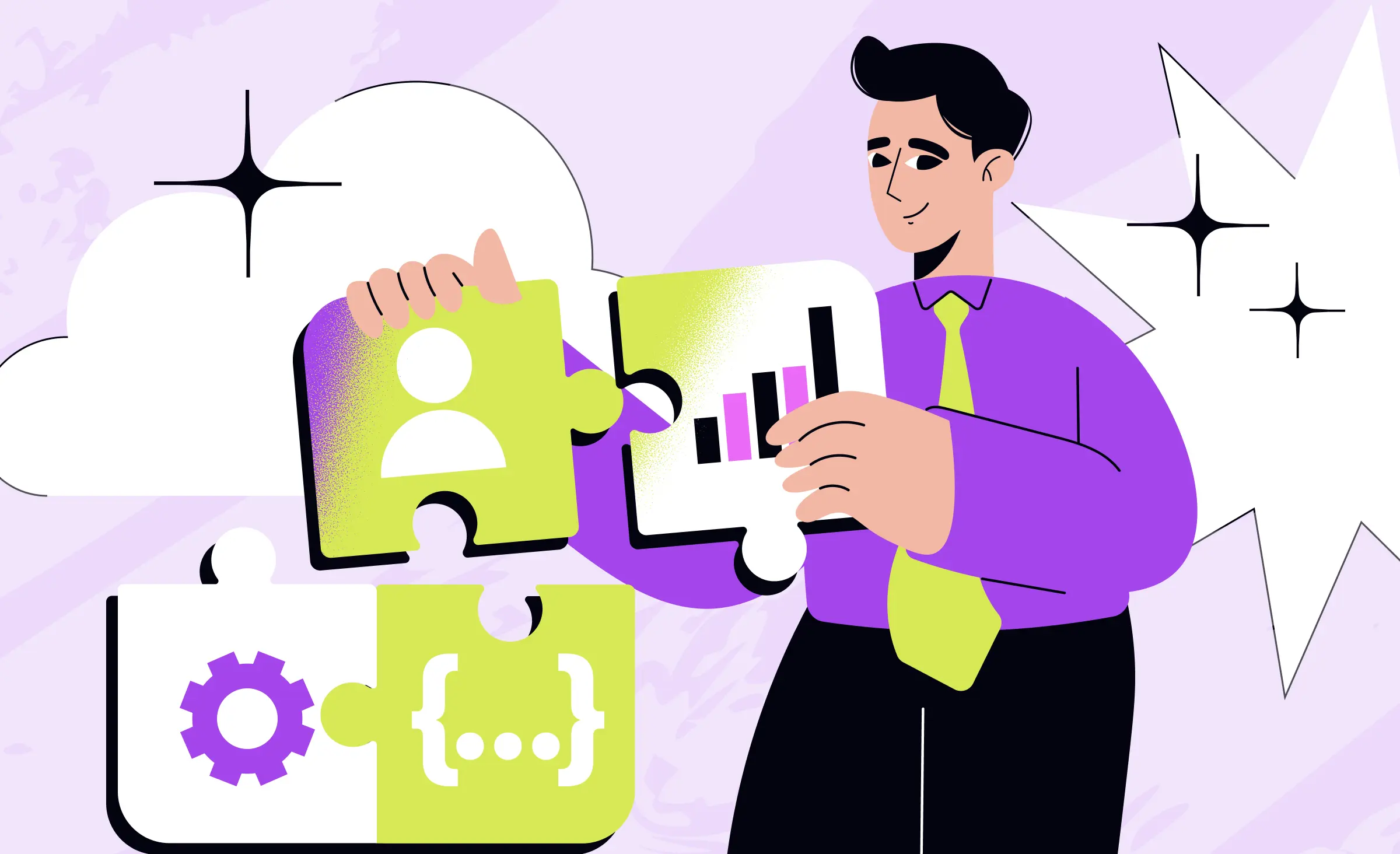 An infographic illustrating the core responsibilities and domains of a Technical Lead. It features three overlapping circles—Leadership, Development, and Architecture—converging on "Tech Lead" at the center. Each circle lists specific functions like Strategic Communication, Code Quality & Structure, System Design & Vision, and Mentoring & Feedback, visually representing the comprehensive skill set required for effective technical leadership in software development.